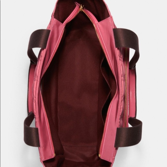 NWT Coach court tote with ruching - Picture 2 of 4